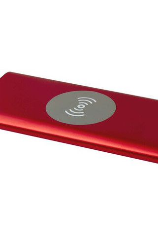 Juice 8000 mAh Type-C recycled aluminium wireless power bank - EgotierPro 124385