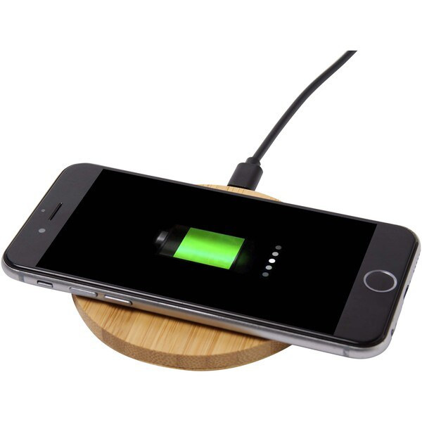 Essence 15W bamboo wireless charging pad - EgotierPro 124387