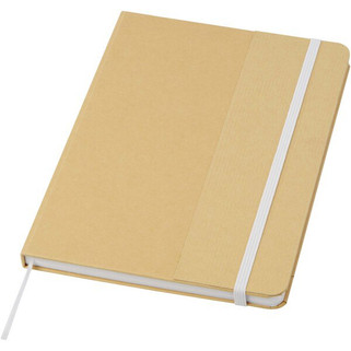 Nelida A5 recycled cardboard hard cover notebook - EgotierPro 107903