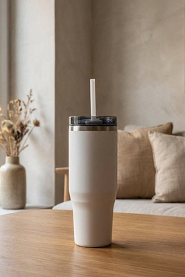 Melbourne 1200 ml RCS certified insulated tumbler with straw - EgotierPro 100801