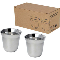 PF Concept 100804 - Kaksinkertainen RCS Teräs Espresso Kupit 80ml Setti