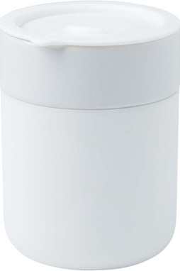 Java 330 ml keramikkrus med silikonegreb og plastiklåg - EgotierPro 100808