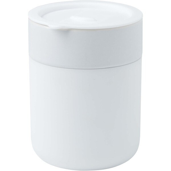 Java 330 ml ceramic tumbler with silicone wrap and plastic lid - EgotierPro 100808