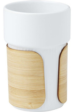 Fika 340 ml krus med bambusgreb - EgotierPro 100809