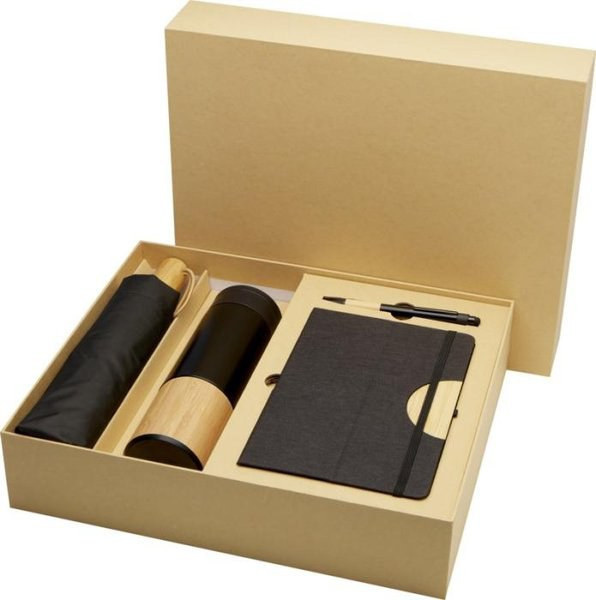 Set Regalo Elegante con Notebook e Accessori in Bambù - EgotierPro 107912