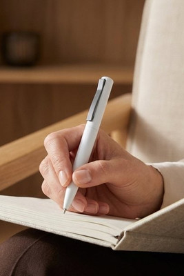 Juana recycled aluminium ballpoint pen (blue ink) - EgotierPro 107917