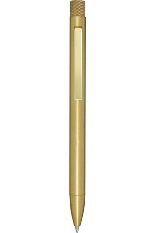 Stylo bille en laiton recyclé Beatriz (encre bleue) - EgotierPro 107919