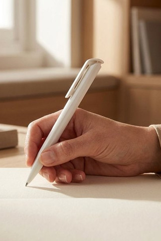 Marksman 107927 - Lucia recycled plastic ballpoint pen (black ink)