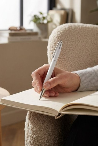 Marksman 107930 - Ana recycled plastic ballpoint pen (blue ink)