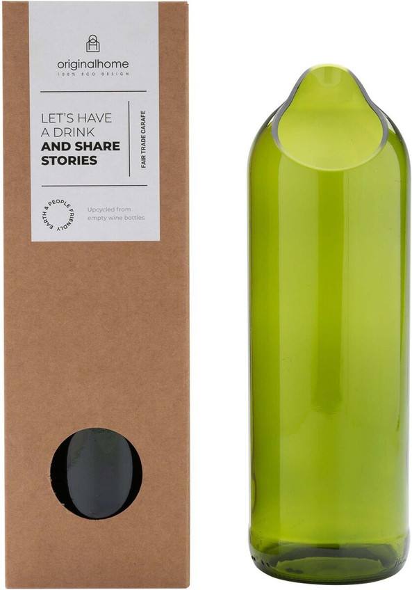 Originalhome 113406 - Elegante Vase aus recycelten Weinflaschen