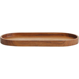Originalhome 113410 - Einzigartiges Teakholz-Serviertablett für Snacks