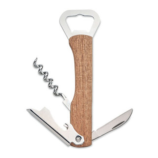WOOL 3 in 1 bamboo bottle opener - GiftRetail MO2313