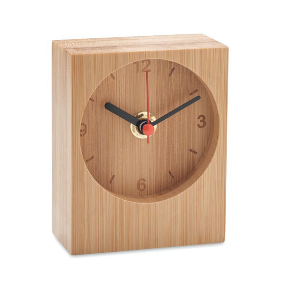 GiftRetail MO2353 - CLAMBU Bamboo table clock