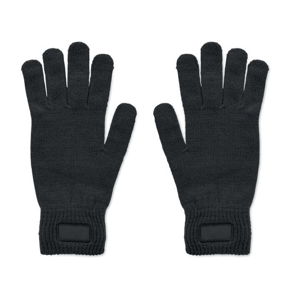 GiftRetail MO2399 - HANDNIT Knitted gloves in RPET