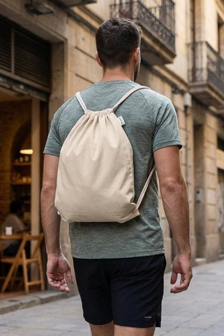 CABETRI Recycled cotton drawstring bag - GiftRetail MO2401