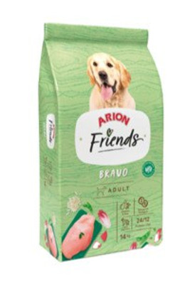 Arion Friends ARIO - Croquettes Bravo : Viande déshydratée & poulet pour chiens adultes. Nutritif et savoureux