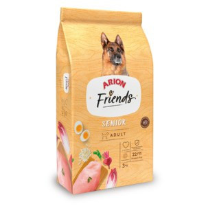 Arion Friends SENIOR - croquettes Friends Senior : Riche en vitamine E, faible phosphore & chondroprotecteurs. Pour chiens âgés