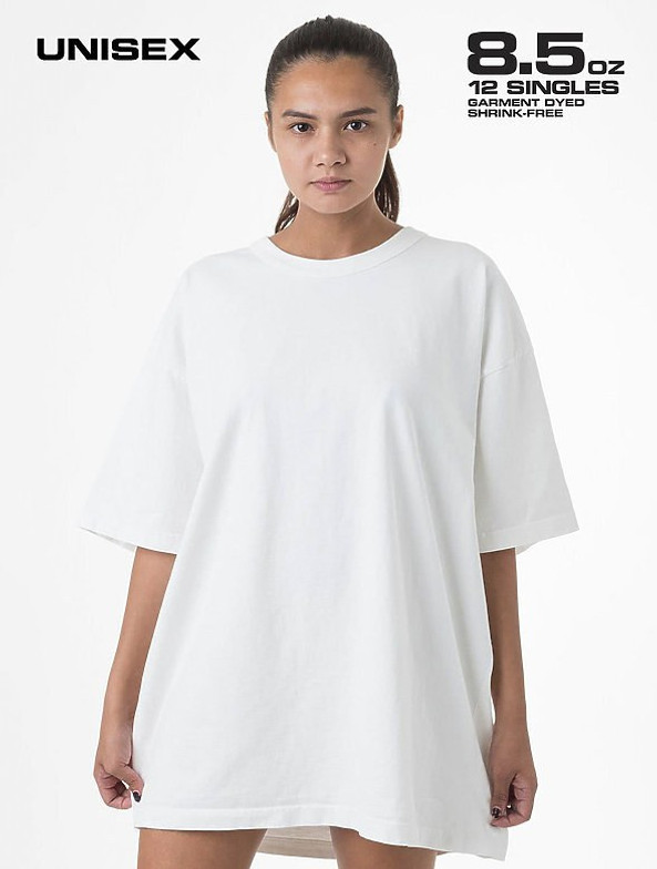Los Angeles Apparel 1203gd - Tee-shirt en jersey épais avec fixation