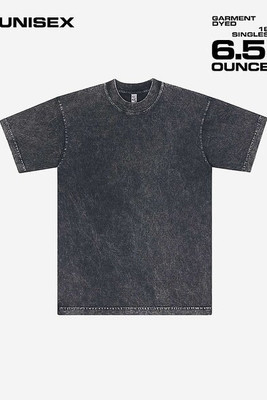 Los Angeles Apparel 1801mw - S/S Mineral Wash Crew 6.5oz