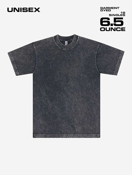 Los Angeles Apparel 1801mw - S/S Mineral Wash Crew 6.5oz
