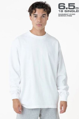 Los Angeles Apparel 1807gd - Garment Dye Long-Sleeve Tee