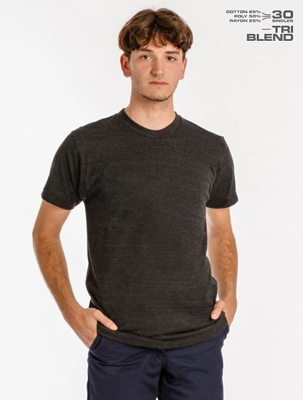 Los Angeles Apparel tr01 - Tri-Blend Crew NeckTee