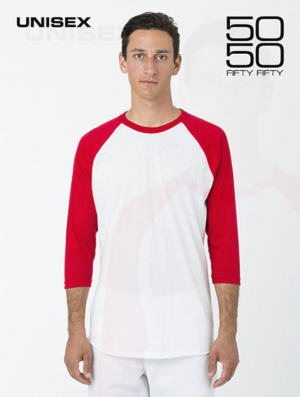 Los Angeles Apparel ff53 - 34-Sleeve Raglan Tee