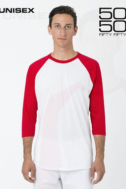 Los Angeles Apparel ff53 - 34-Sleeve Raglan Tee
