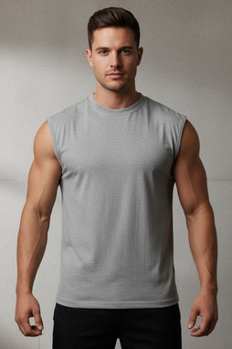 King Athletics 903 - T-shirt KING sans manches pour hommes