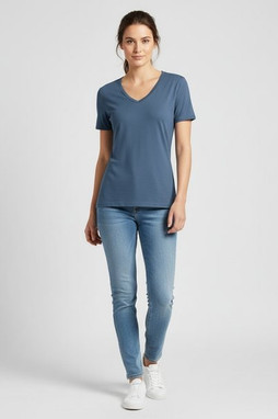 King Athletics 933 - Princess Deep V T-Shirt