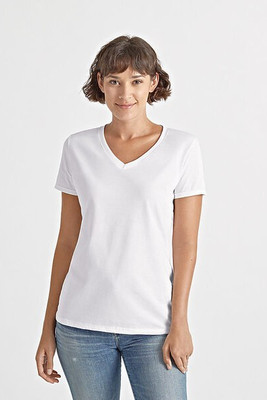 Fruit of the Loom l3900v - HD Cotton™ Women's V-Neck Tee