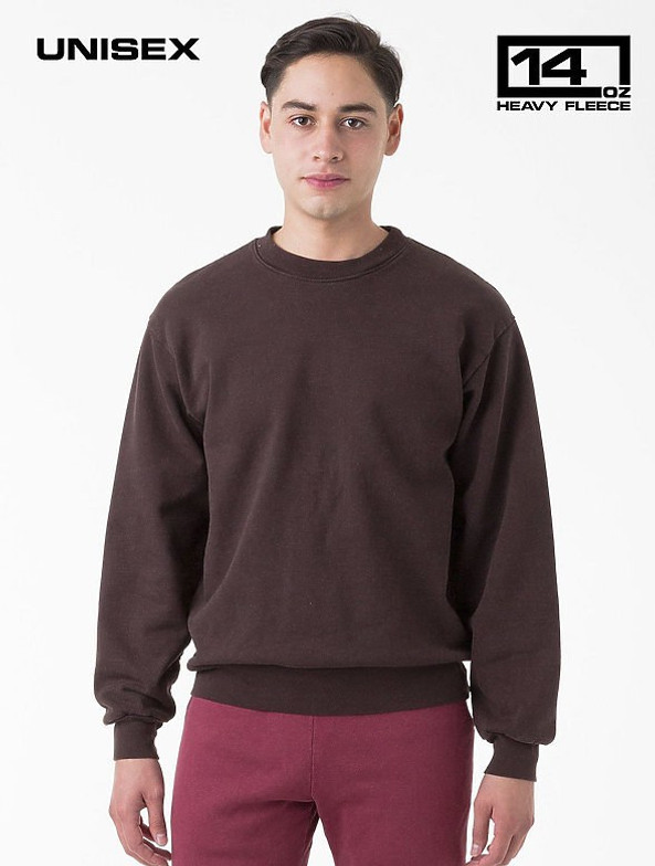 Los Angeles Apparel hf07gd - L/S Heavy Fleece PO Crew 14 Oz