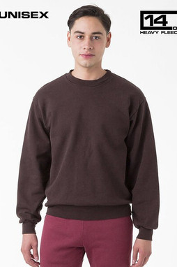 Los Angeles Apparel hf07gd - L/S Heavy Fleece PO Crew 14 Oz