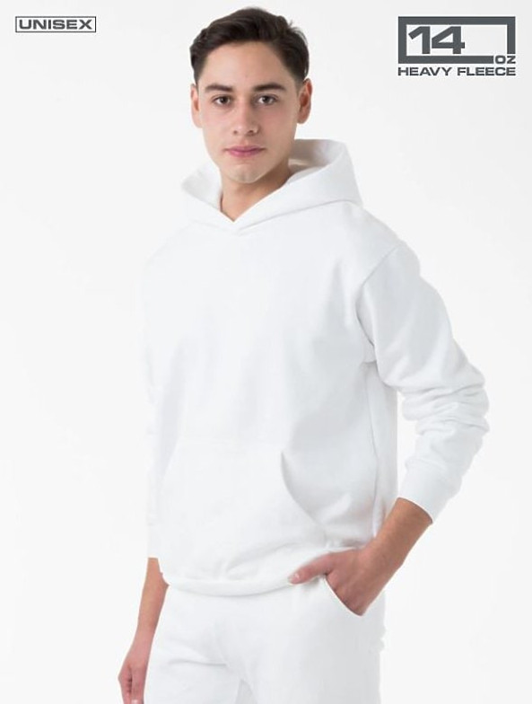 Los Angeles Apparel hf09 - Pull-over à capuche en polaire lourde