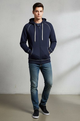 King Athletics 8017 - Sweat à capuche en polaire avec fermeture à glissière