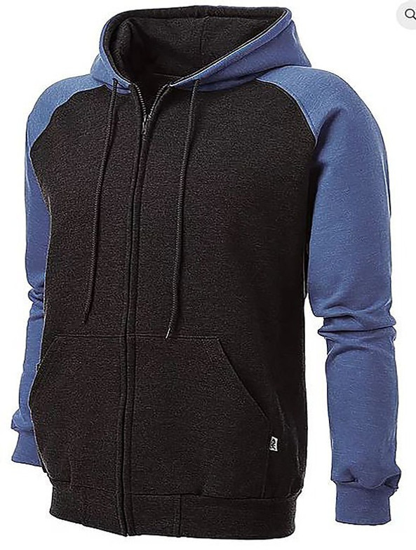 King Athletics 4047 - Sweat à capuche rétro zippé