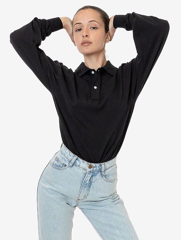 Los Angeles Apparel 18417gd - Polo à manches longues