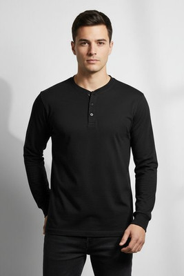King Athletics 1202 - Long-Sleeve Henley Tee