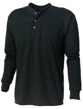 King Athletics 1202 - Tee-shirt Henley à manches longues