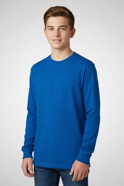 King Athletics 901b - Youth Ultra Cotton L/S Tee