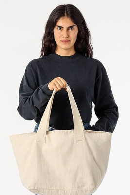 Los Angeles Apparel bd07 - Durable Weathered Cotton Tote Bag