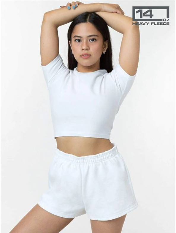 Los Angeles Apparel hf314 - Short en polaire lourde