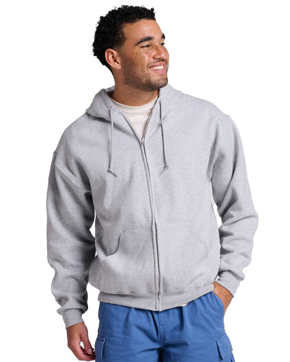 Jerzees Z12MR - Unisex Rugged Full-Zip Hooded Sweatshirt