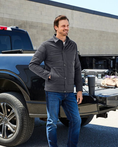 Harriton M821 - Unisex Guardian Soft Shell Chore Coat