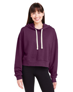 Glyder PDP1725 - Ladies Vintage Oversized Cropped Hooded Sweatshirt