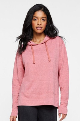 LAT 3536 - Ladies Vintage Wash Fleece Hooded Sweatshirt