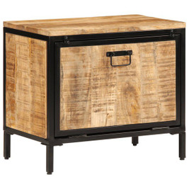 vidaXL 3043584 - Armoire à chaussures 60x35x53 cm bois de manguier massif brut