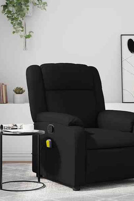 vidaXL 3037715 - Fauteuil de massage inclinable noir similicuir