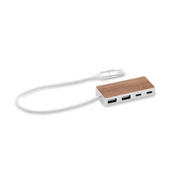 GiftRetail MO2387 - UBAH USB hub 4 ports 27,5 cm