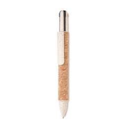 GiftRetail MO2421 - ARBOCHO Cork 4-colour ink ball pen
